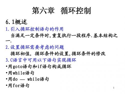 第六章 循环控制