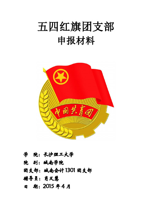 “五四红旗团支部”申报材料