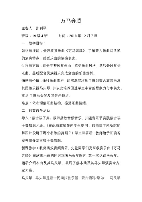 《万马奔腾》