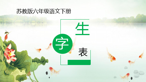 苏教版六年级语文下册《字表》优质课课件_3