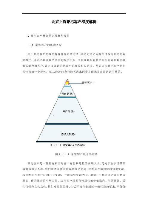 北京上海豪宅客户深度解析