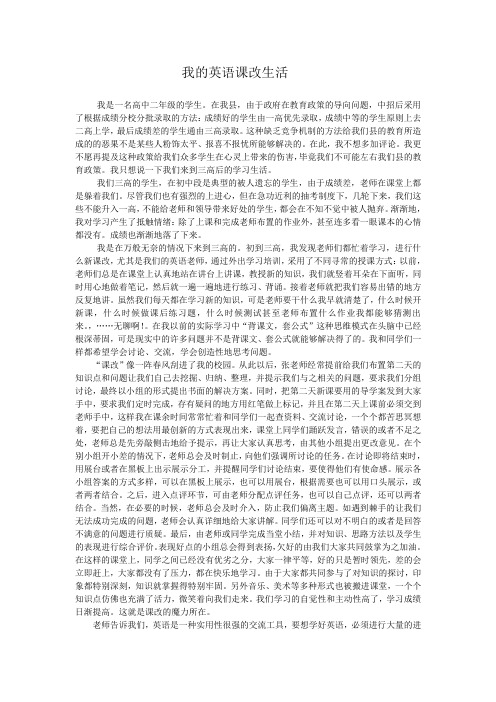 我的英语课改生活