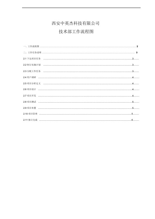 技术部工作流程图