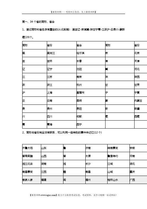 公务员考试行测技巧：巧记类比推理中的地理常识