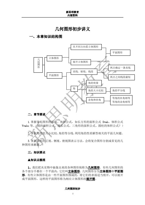 【讲义1】几何图形初步