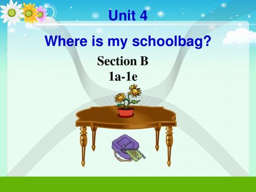 人教版英语七年级上册Unit 3 Is this your pencil section B 1a-1e课件