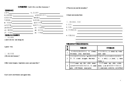 七年级上册英语unit6