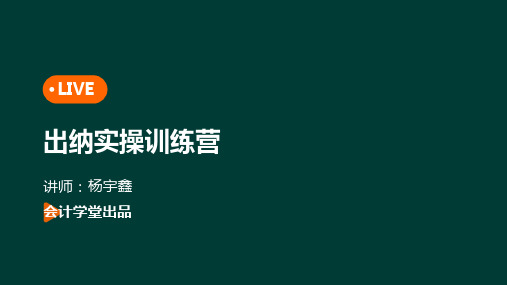 手把手教你学出纳做账实操-出纳是做什么的