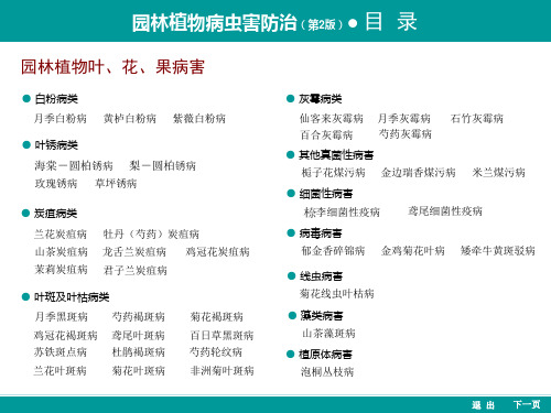园林植物叶、花、果病害(图鉴)
