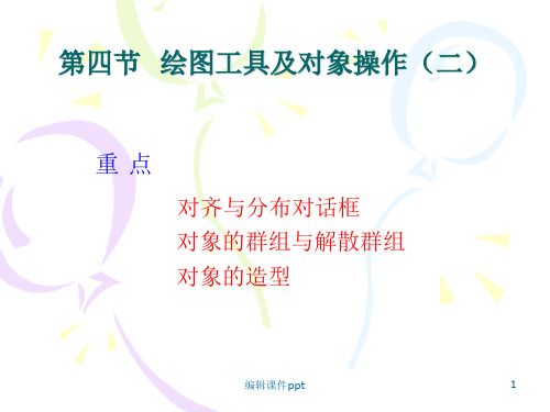 CorelDRAW11-4 基本形状 对齐 群组 结合 造型