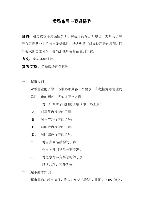卖场布局与商品陈列