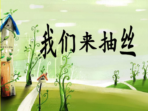 苏教版小学科学四年级下册第二单元《2.3我们来抽丝》PPT课件(2)