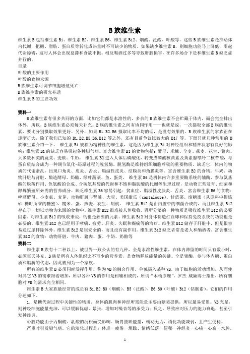 B族维生素