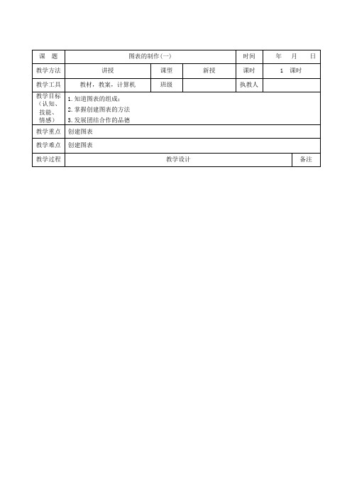 中学信息技术教案第009课(图表的制作) 