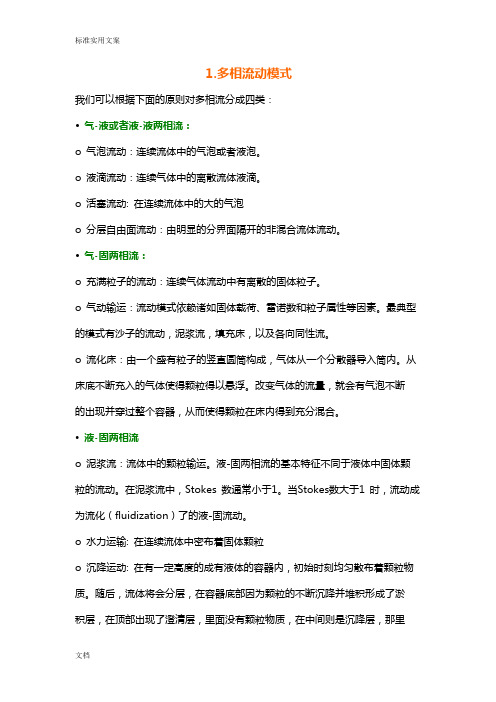 Fluent多相流模型选择与设定
