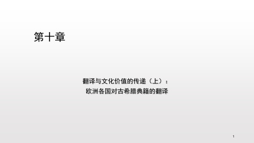 中西翻译简史第10章(课堂PPT)