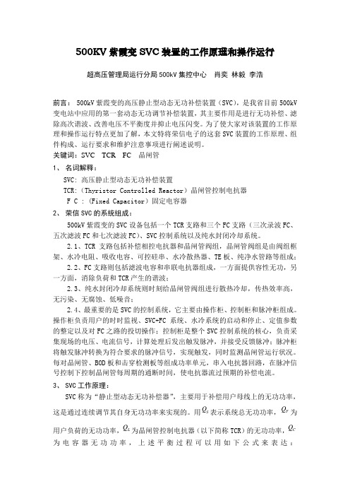 500KV紫霞变SVC装置(肖奕讲课版)
