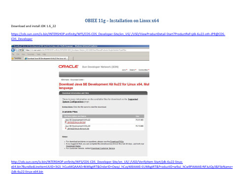 OBIEE 11g – Installation on Linux x64