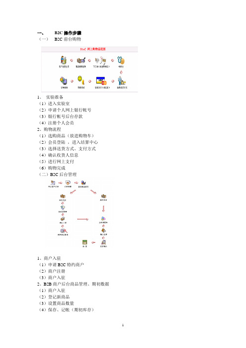 助理电子商务师实验项目操作步骤