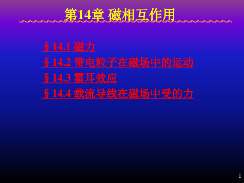 大学物理-磁力