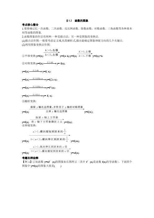 高中数学总复习第二轮专题一 1.2 函数的图象