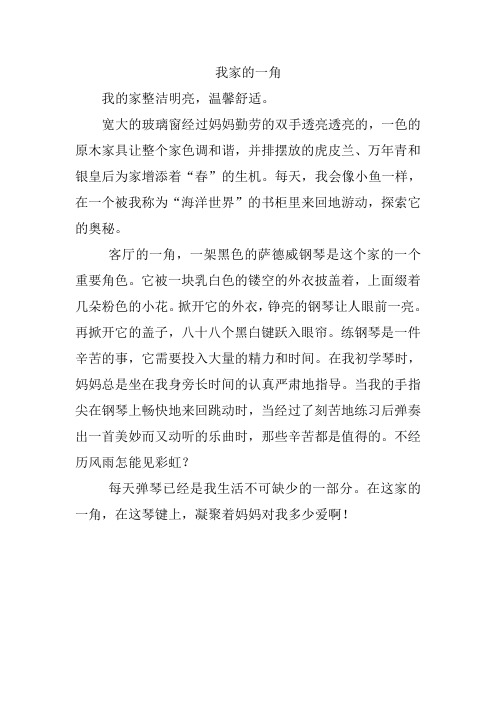 我家的一角