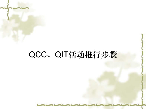 QCC、QIT活动推行步骤