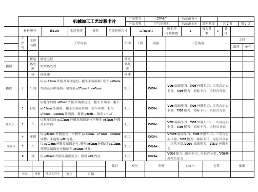 课程设计工艺过程卡片
