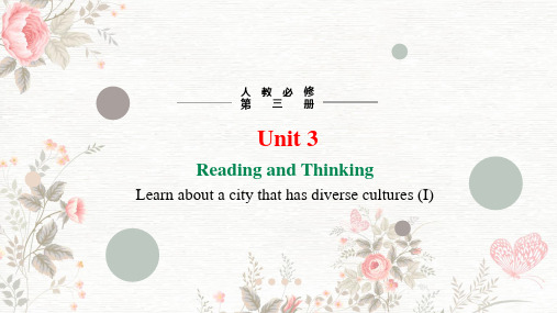 Unit3DiverseCulturesReadingandThinking课件-高一英语人教版