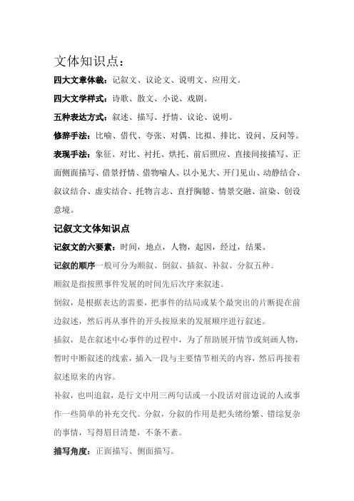 文体知识