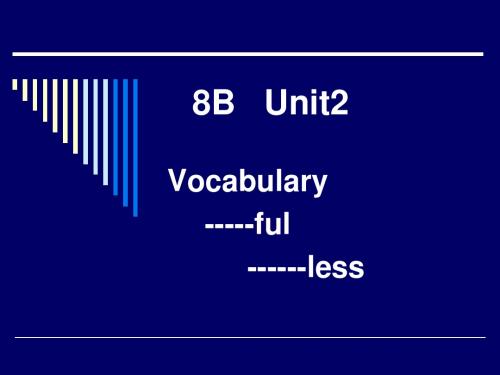 8B unit2 vocabulary