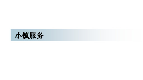 聚龙小镇服务体系