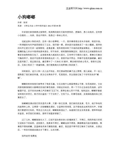 小狗嘟嘟