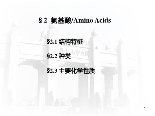生物化学教学课件：2 Amino acids