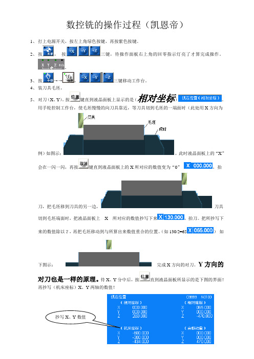 KND数控铣操作过程