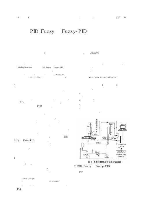 PID、Fuzzy及Fuzzy-PID算法在液压同步系统中的应用比较