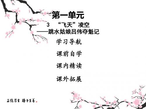 3 “飞天”凌空——跳水姑娘吕伟夺魁记练习课件(共22张PPT)
