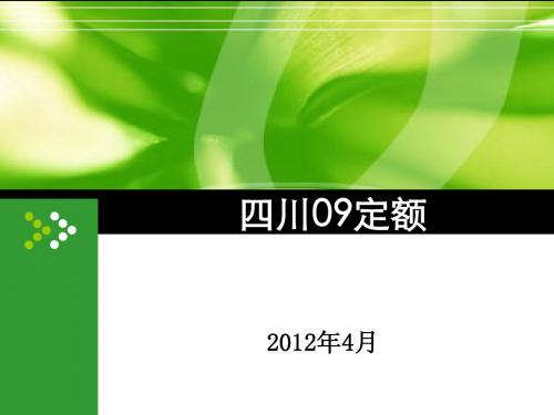 课件：四川09定额