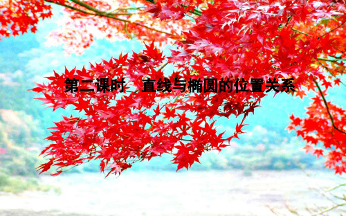 高中数学第二章圆锥曲线与方程2.2.2椭圆的简单几何性质第二课时直线与椭圆的位置关系a21