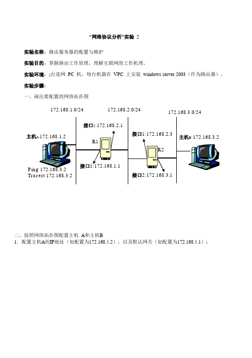 网络协议分析