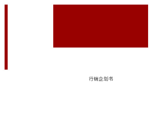 行销企划书