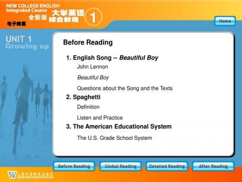 大学英语精读 Unit1