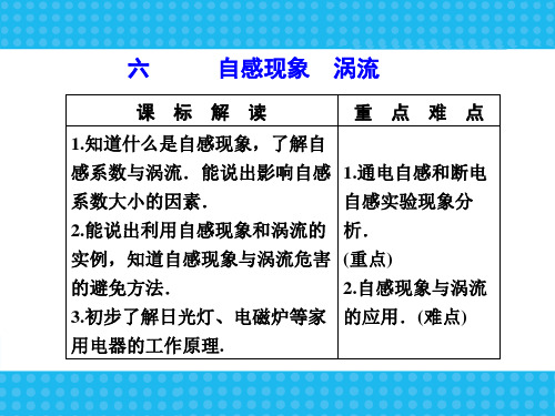 3.6-自感现象-涡流 课件-新人教版选修1-1