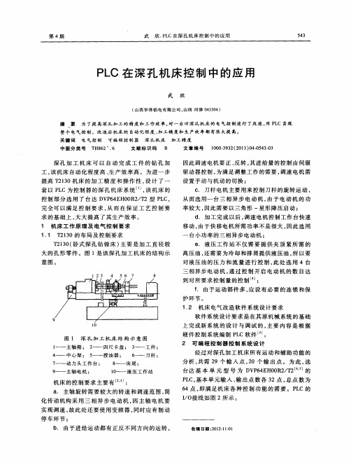 PLC在深孔机床控制中的应用