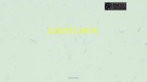 过敏性结膜炎课件