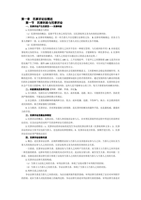 民事诉讼法笔记