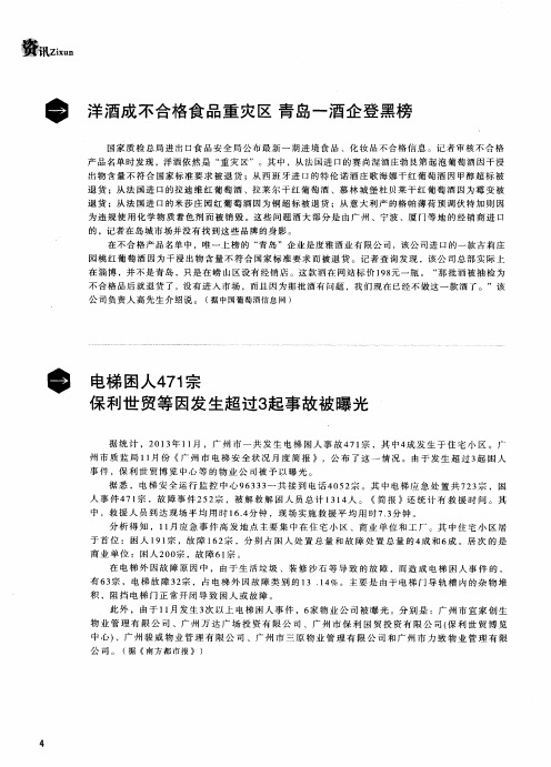洋酒成不合格食品重灾区 青岛一酒企登黑榜