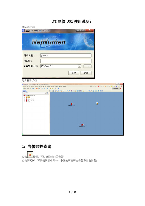 中兴LTE网管常用操作概述(全面)