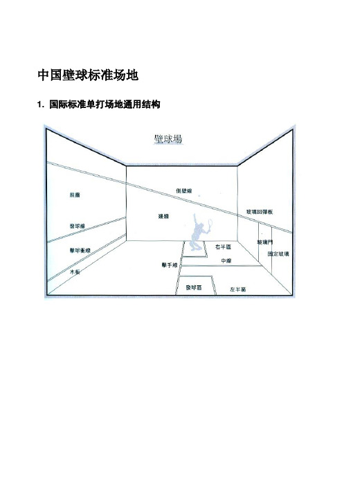 壁球比赛场地标准