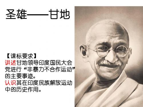 高三一轮复习课件：甘地(人教版选修4)